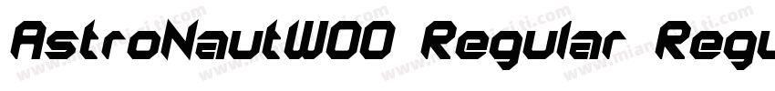 AstroNautW00 Regular Regular字体转换